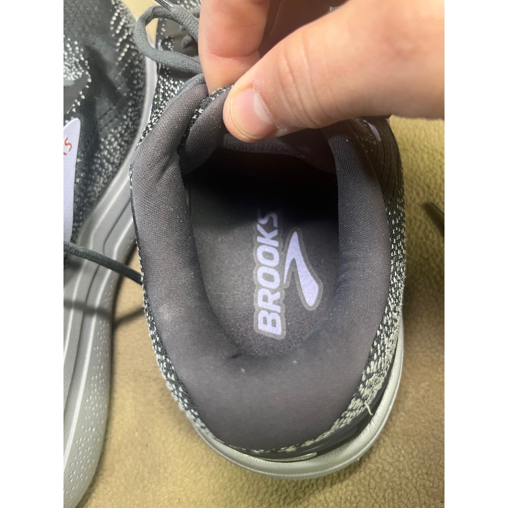 Brooks Ghost Max Womens Running Shoes Grey White Lavender Neutral Size 12 - Picture 13 of 14